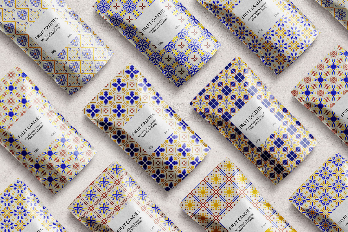 Portuguese Tiles Patterns, a Pattern Graphic by TanyaMakesART (Photo 2 of 7)