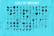 100 PS nature brushes, a Brush Add-On by Anna's Creative Store (Thumbnail 4 of 4)