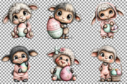Whimsical Lamb with Easter Eggs Clip, an Illustration by Sublimation Artist (Thumbnail 4 of 6)