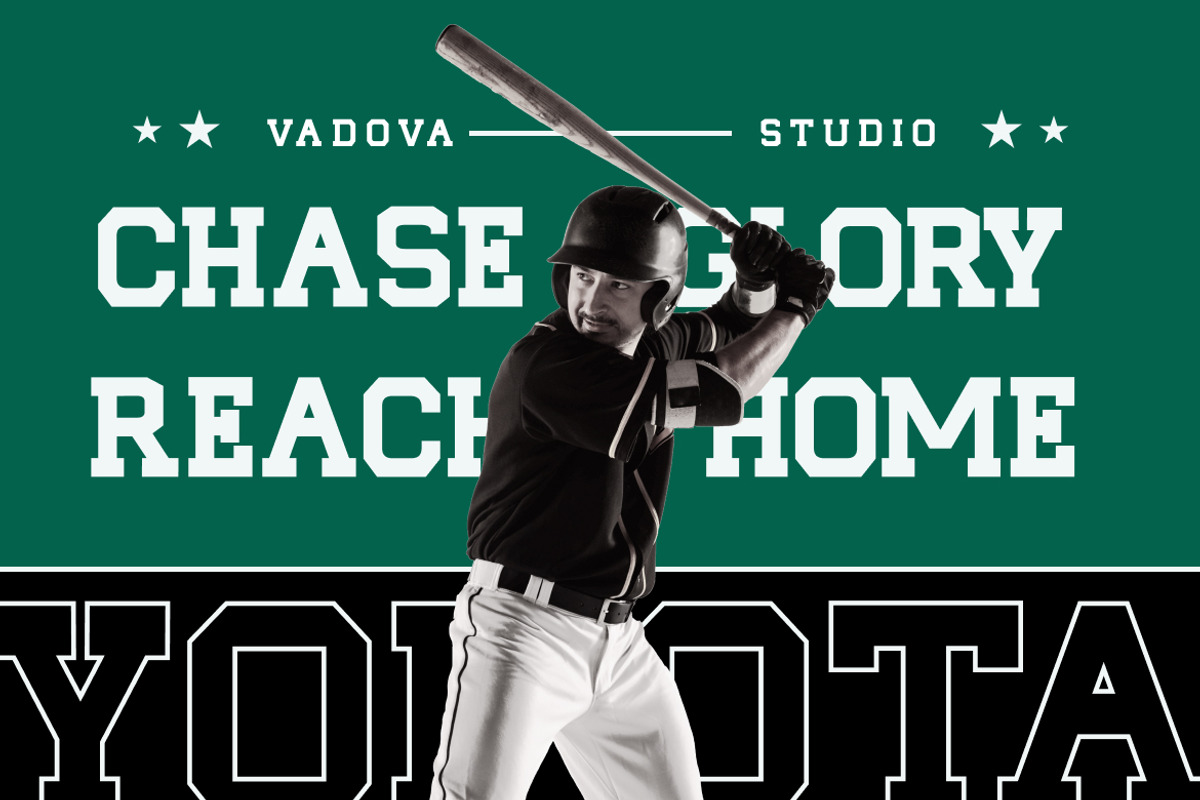 Yokota Bold Display Typeface, a Slab Serif Font by Vadovastd (Photo 4 of 7)