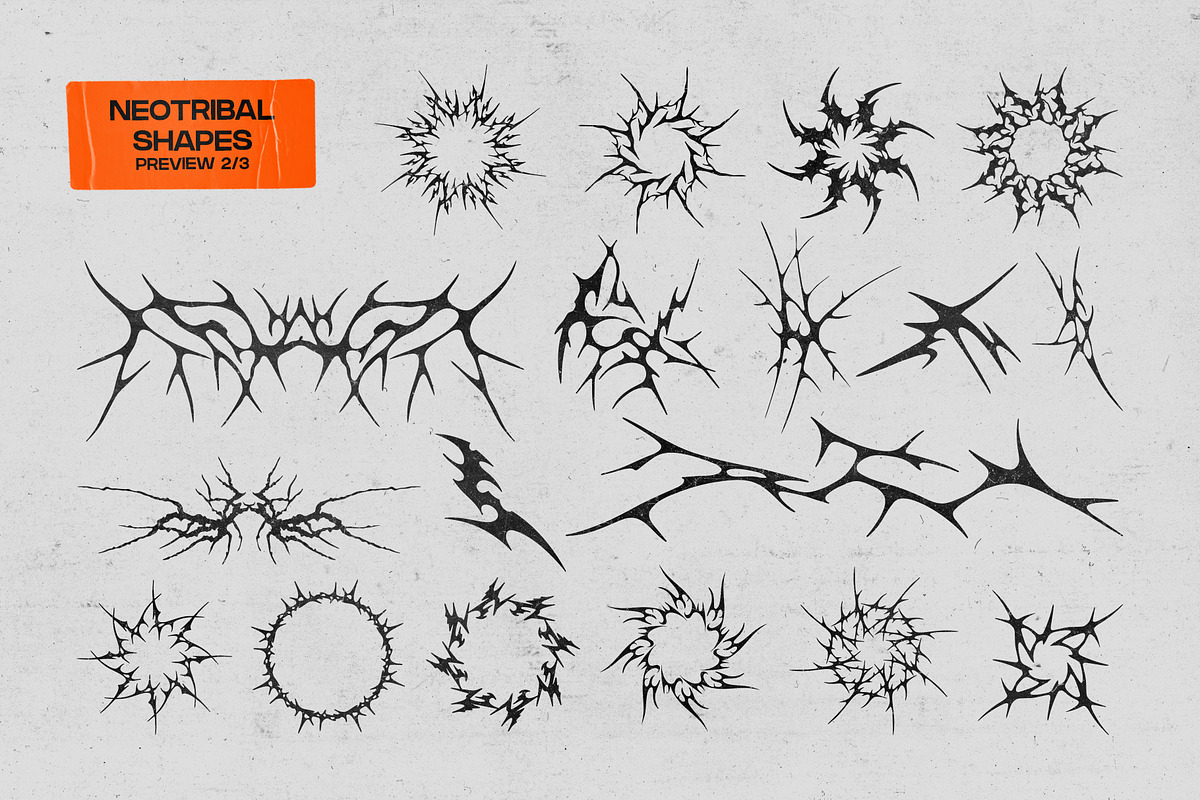 Neotribal Shapes, an Object Graphic by MiksKS (Photo 3 of 5)