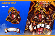 Warrior Killer Hunter Mascot Esport, a Branding & Logo Template by FNR Graphics (Thumbnail 3 of 5)