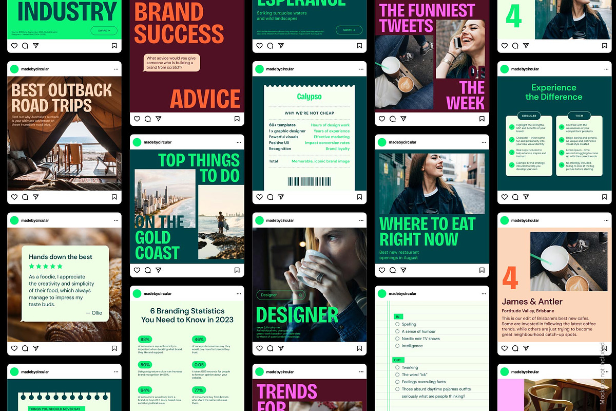 CALYPSO / Instagram Posts, a Social Media Template by Circular (Photo 6 of 13)