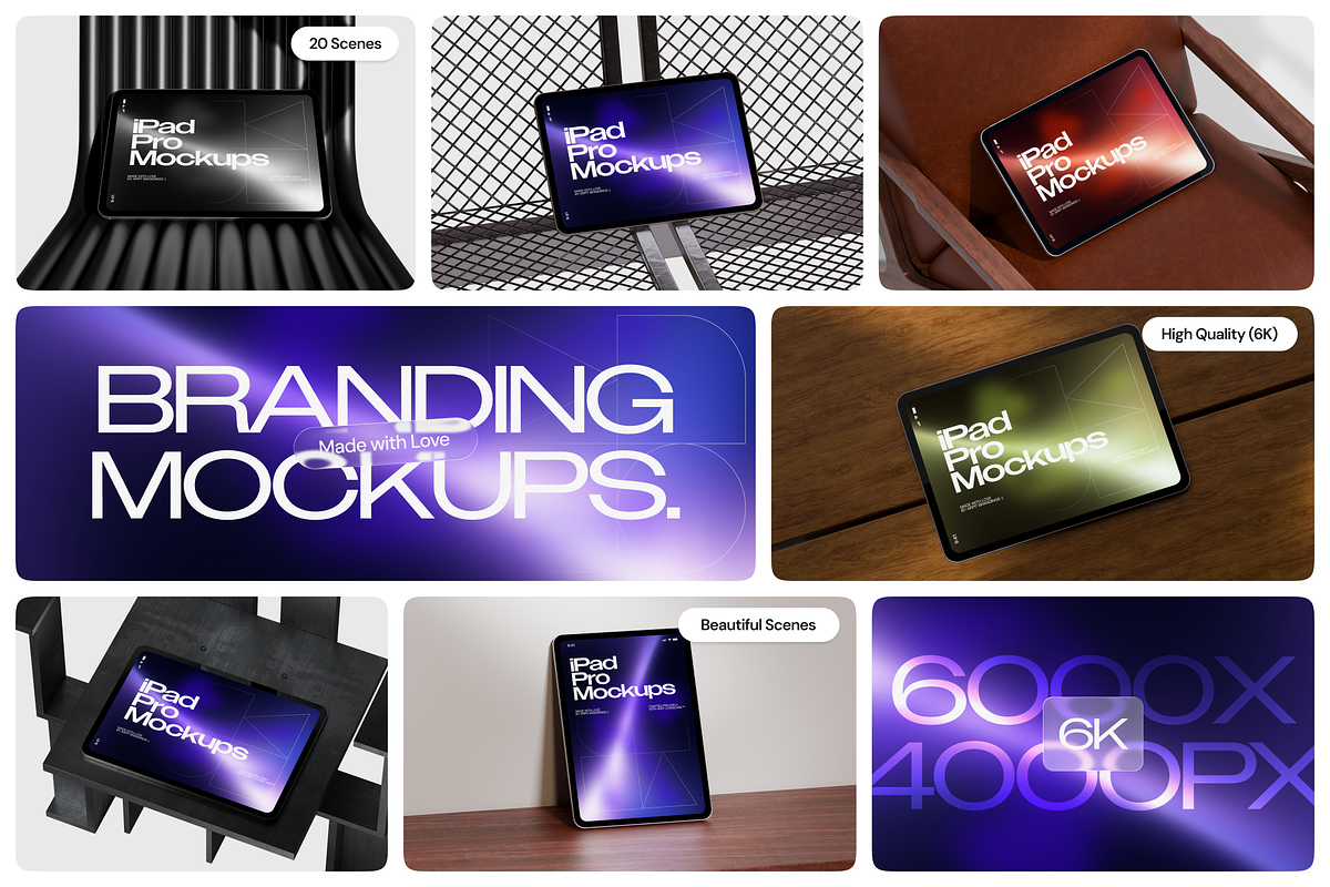 Branding Mockups - iPad Pro, an iPad Mockup by Arpit Brandings (Photo 1 of 6)