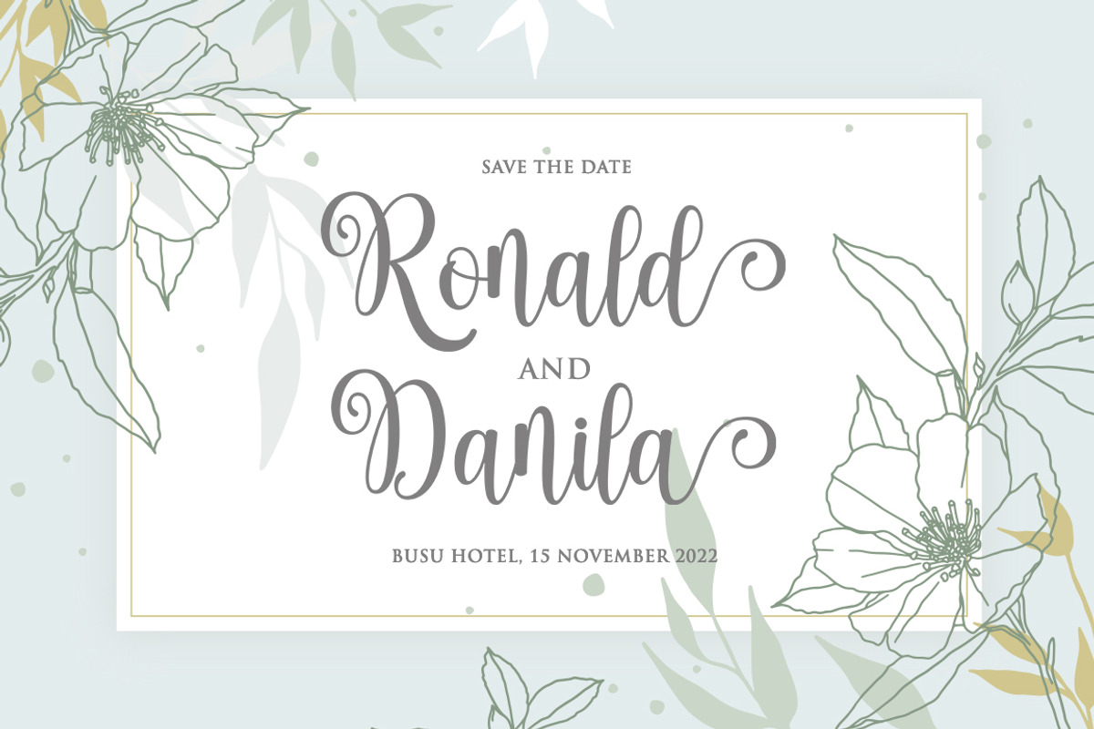 Amalyna Script, a Script Font by Rastype (Photo 4 of 5)
