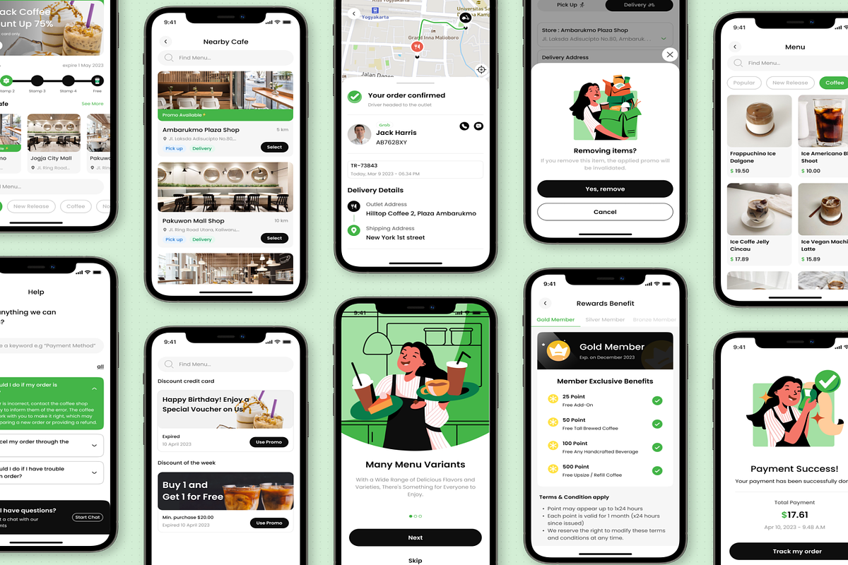 CuppaCo-Coffee Shop Mobile App, an UI Kit Template by Creative Perspective (Photo 5 of 6)