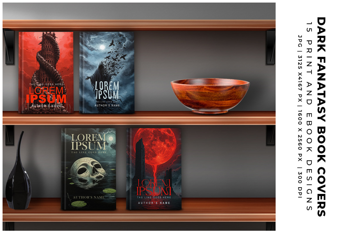 Dark Fantasy Book Covers preview 6