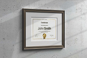 A4 Passe Partout Certificate Mockup, an Advertising Mockup by DesignRushMarket (Thumbnail 2 of 13)