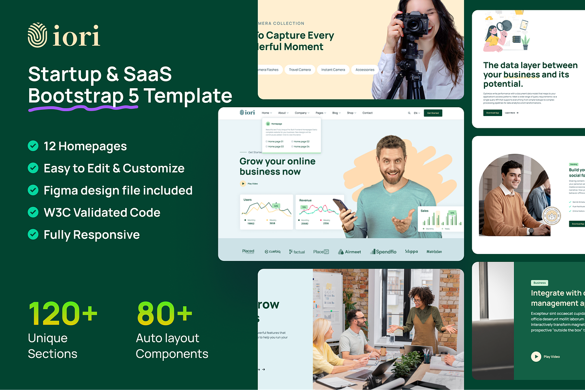 iori - Startup SaaS HTML Template, a HTML Template by AliThemes (Photo 1 of 13)