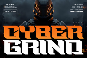 Cybergrind – Cyberpunk Display Font