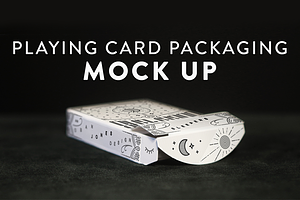 Playing Cards Packaging Mock Up