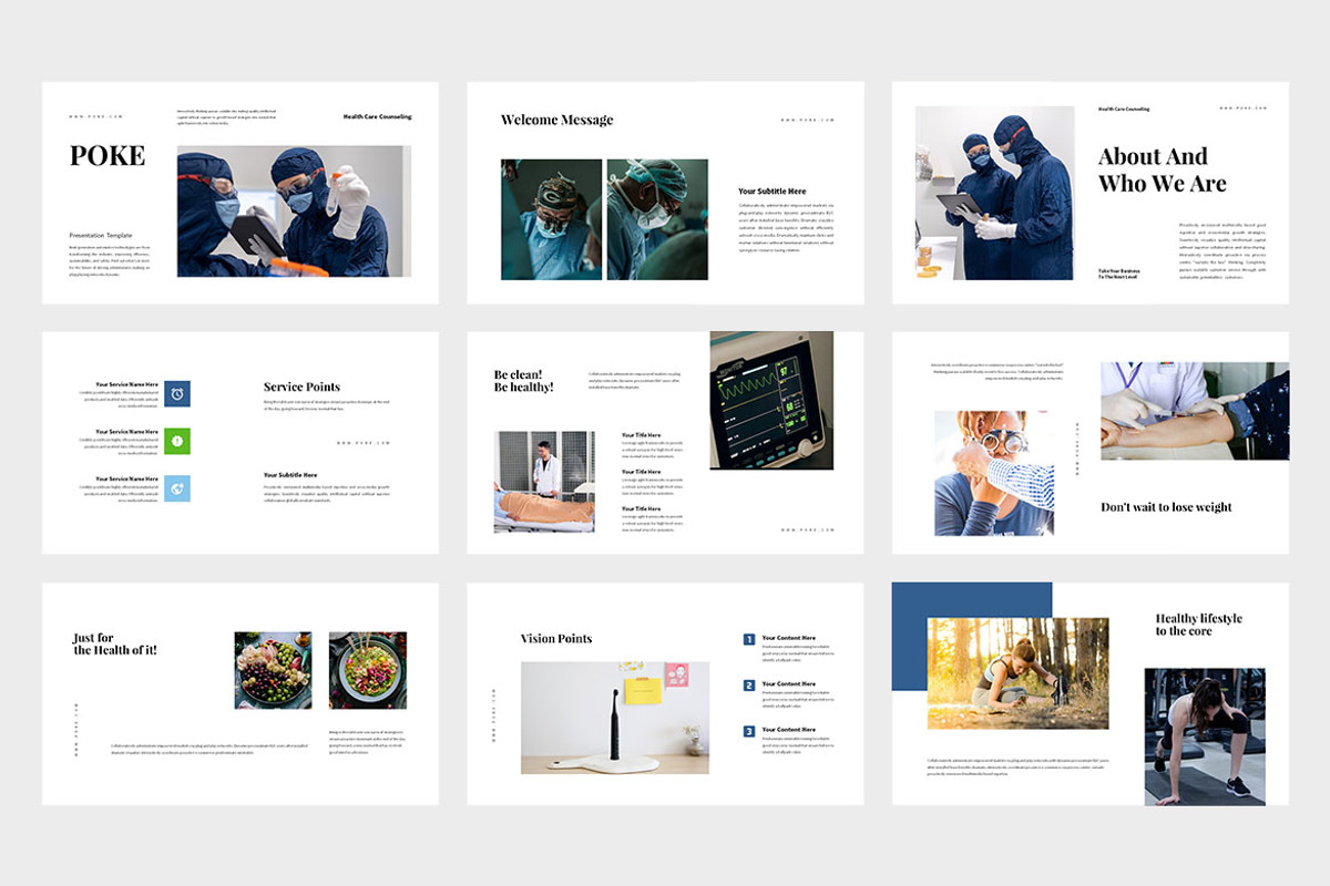 Poke : Healthcare Powerpoint, a Presentation Template by Punkl Camp (Photo 2 of 9)