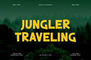 Jungler Traveling Paint & Adventure, a Sans Serif Font by QR Design Studio (Thumbnail 1 of 6)
