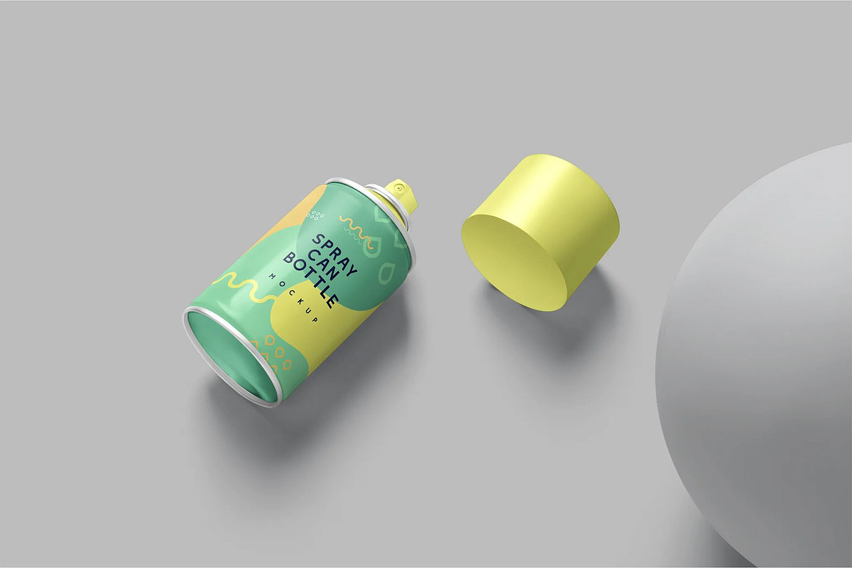 Spray Can Mockups, a Product Mockup by megostudi0 (Photo 7 of 7)