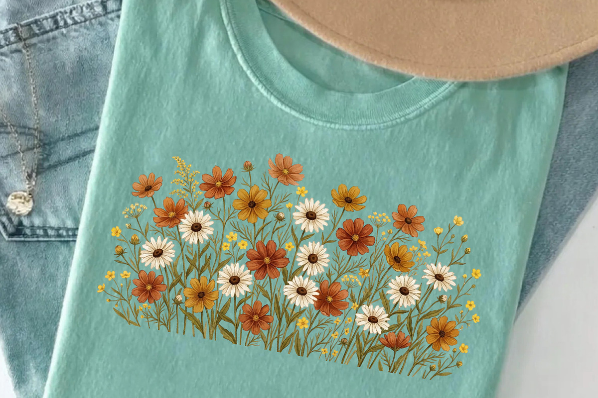 Wildflowers Png, Sublimation Designs, an Illustration by Designworld (Photo 2 of 4)