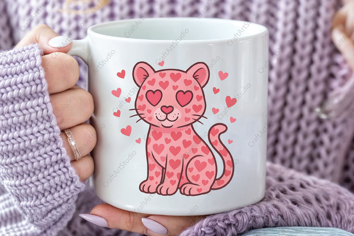 Leopard Valentine's Leopard PNG, an Illustration by CraftArtStudio (Photo 2 of 4)