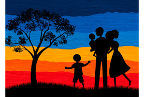 A happy family consisting of a, a Person Photo by ZinetroN
