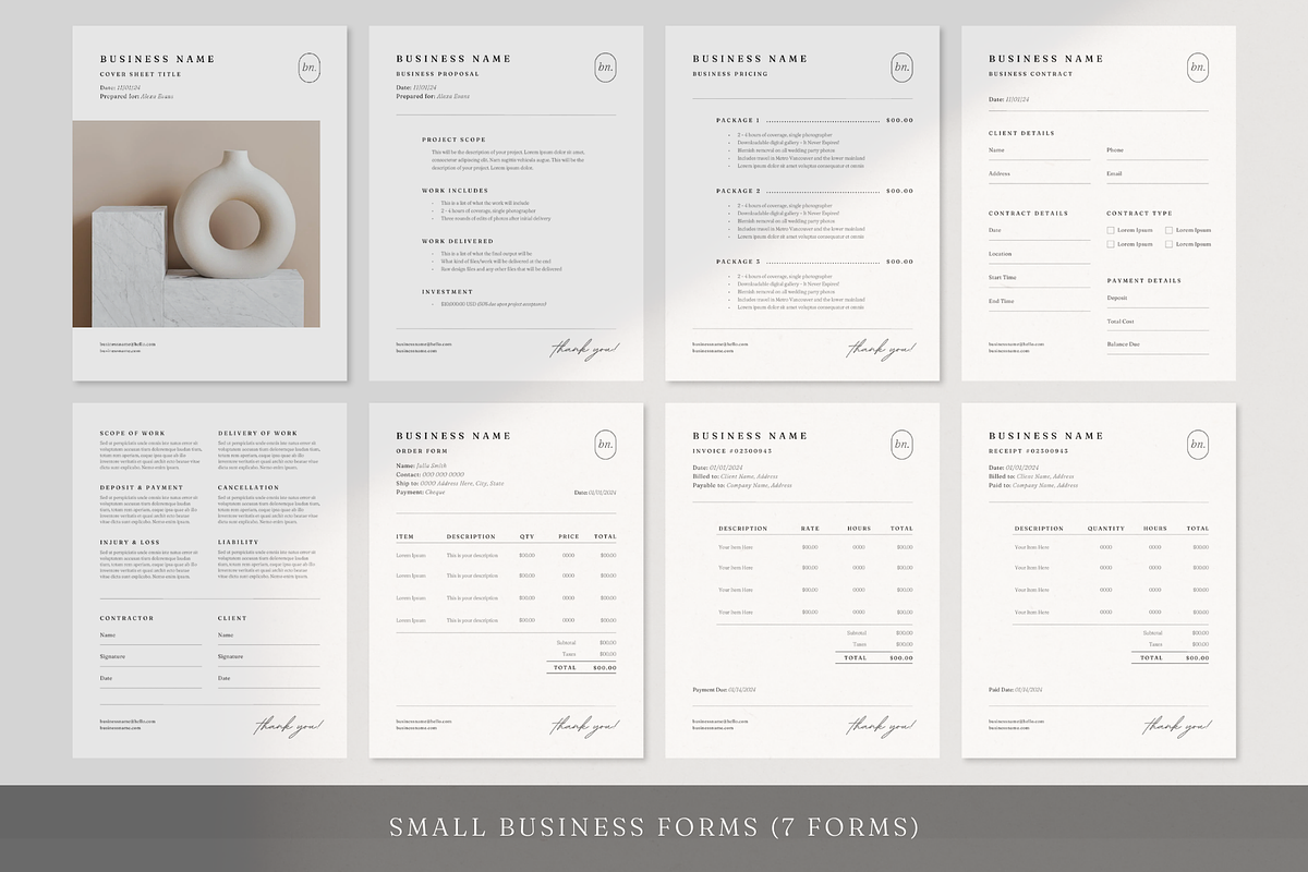 Small Business Onboarding Templates, a Marketing Template by frommakertomaker (Photo 4 of 9)