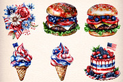 4th Of July Clipart Bundle, an Illustration by Digital Artistic99 (Thumbnail 3 of 9)