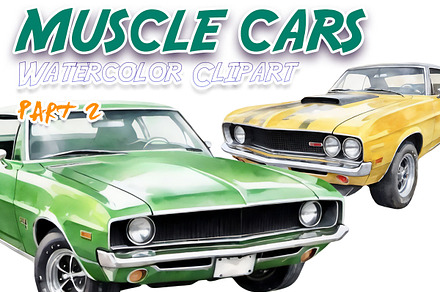 Muscle Cars Clipart Part 2