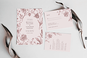 Romantic Wedding Invitation set, an Invitation Template by ForeverPrint (Thumbnail 2 of 5)