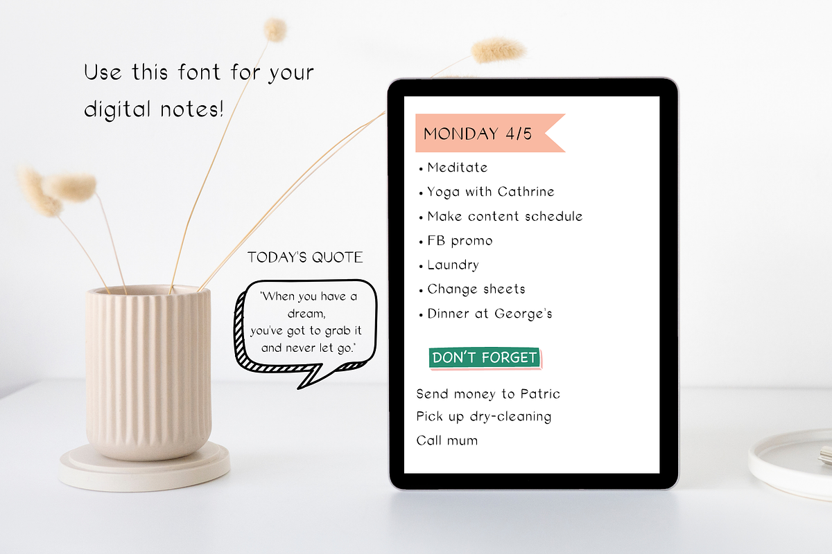 Khalima Neat Marker Font, a Script Font by Sofia Skoog (Photo 6 of 15)
