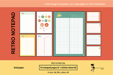 Retro Notepad | Digital Product