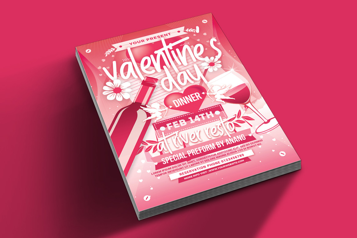 Valentine Dinner Flyer, a Flyer Template by Muhamad Iqbal hidayat (Photo 3 of 4)
