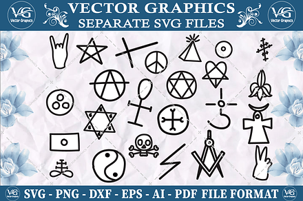 Satanic Symbol SVG design bundle