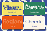 Golane Rounded 3D, a Sans Serif Font by Craft Supply Co. (Thumbnail 3 of 8)