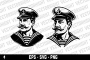 Classic sailor or captain portrait, a Person Illustration by Vectorhight (Thumbnail 3 of 3)