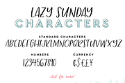 Lazy Sunday Font, a Sans Serif Font by Hewitt Avenue (Thumbnail 2 of 4)