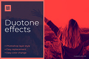 Duotone effect - Photoshop effect, a Layer Style Add-On by Makestudio (Thumbnail 1 of 7)