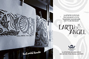 Earth Angel Linocuts, an Illustration by WhiteRiverStudio (Thumbnail 4 of 5)