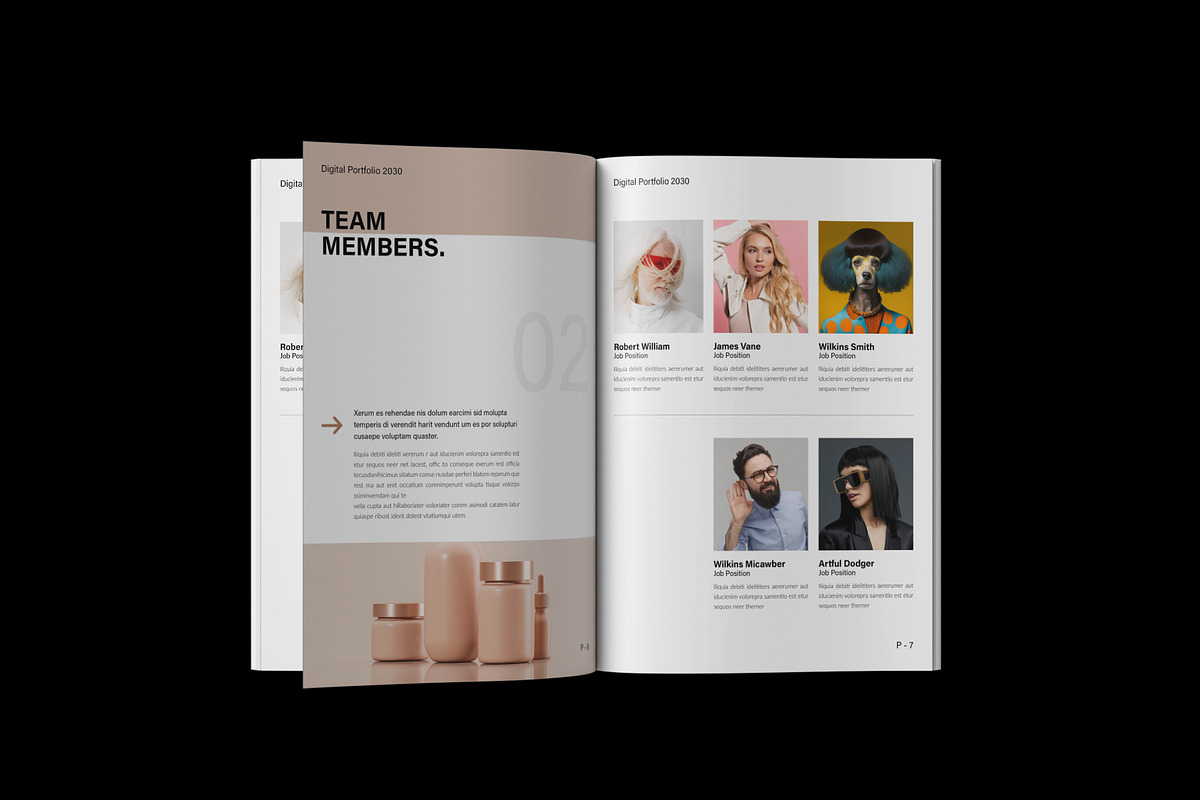 Minimalist Design Portfolio Template, a Brochure Template by NorthPeak (Photo 4 of 12)