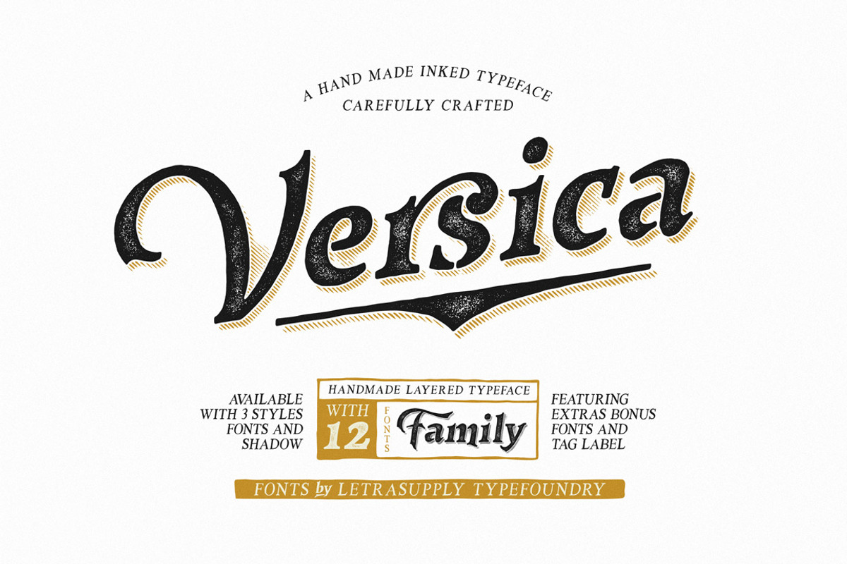 Versica Font Family, a Serif Font by moreeestudio (Photo 1 of 5)