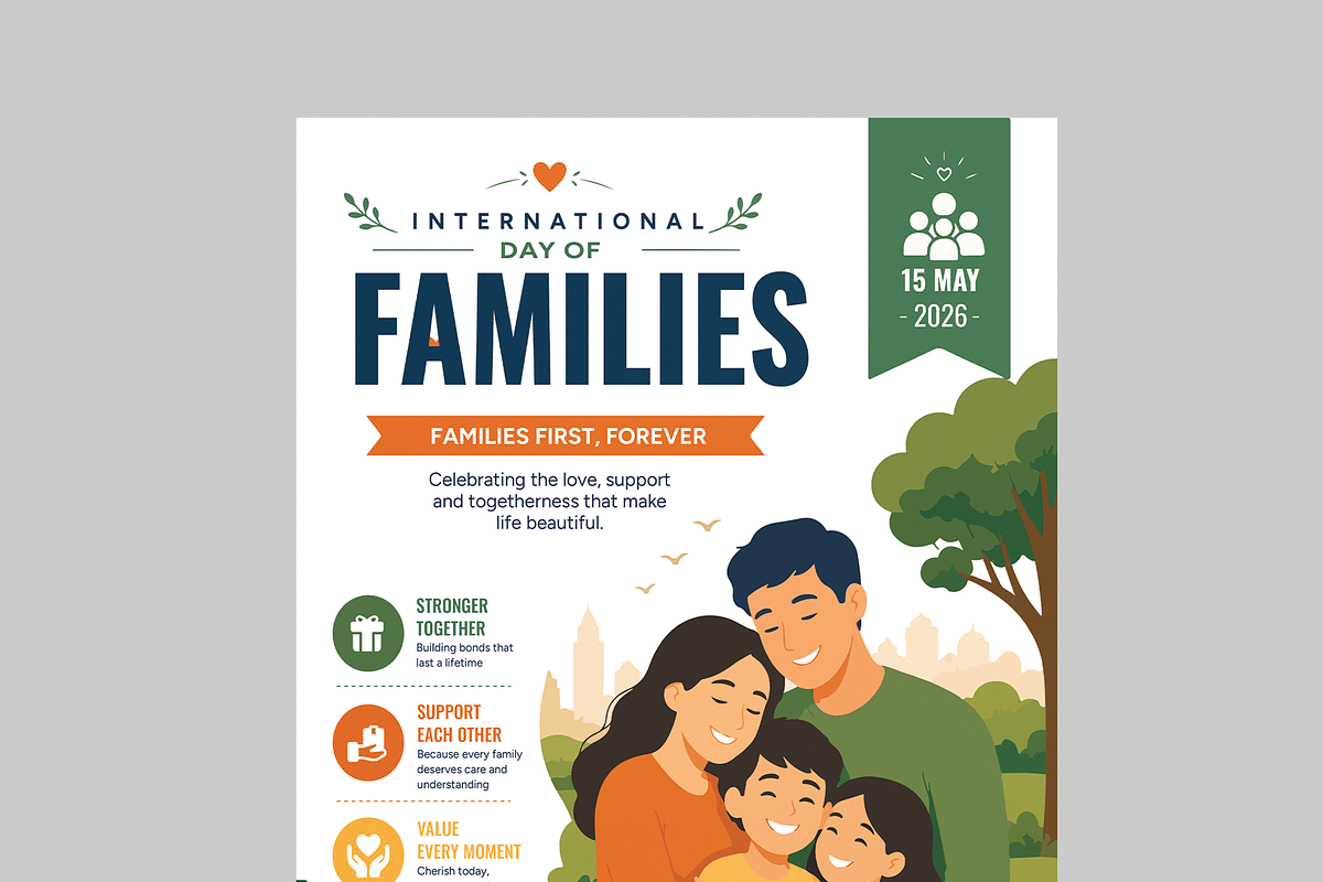 International Day of Families, a Flyer Template by MightyDesign (Photo 4 of 8)