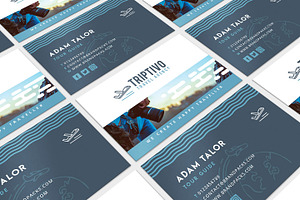 Travel Company Business Card Design