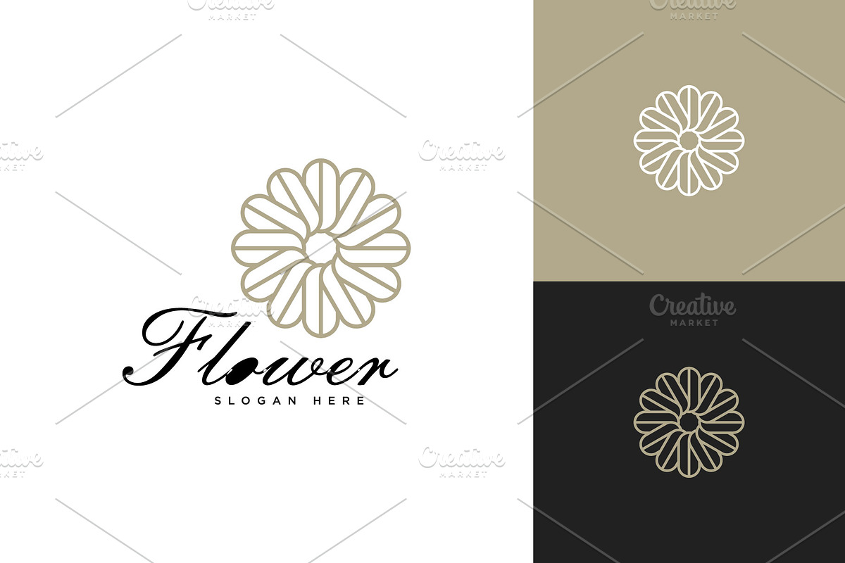 flower nature logo design template, a Magazine Template by quadrazo