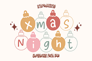 Xmas Night is a display font, a Handwritten Font by Brown Cupple (Thumbnail 1 of 6)
