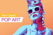 Neon Colored POP ART, an Action Add-On by PSD Action (Thumbnail 1 of 5)