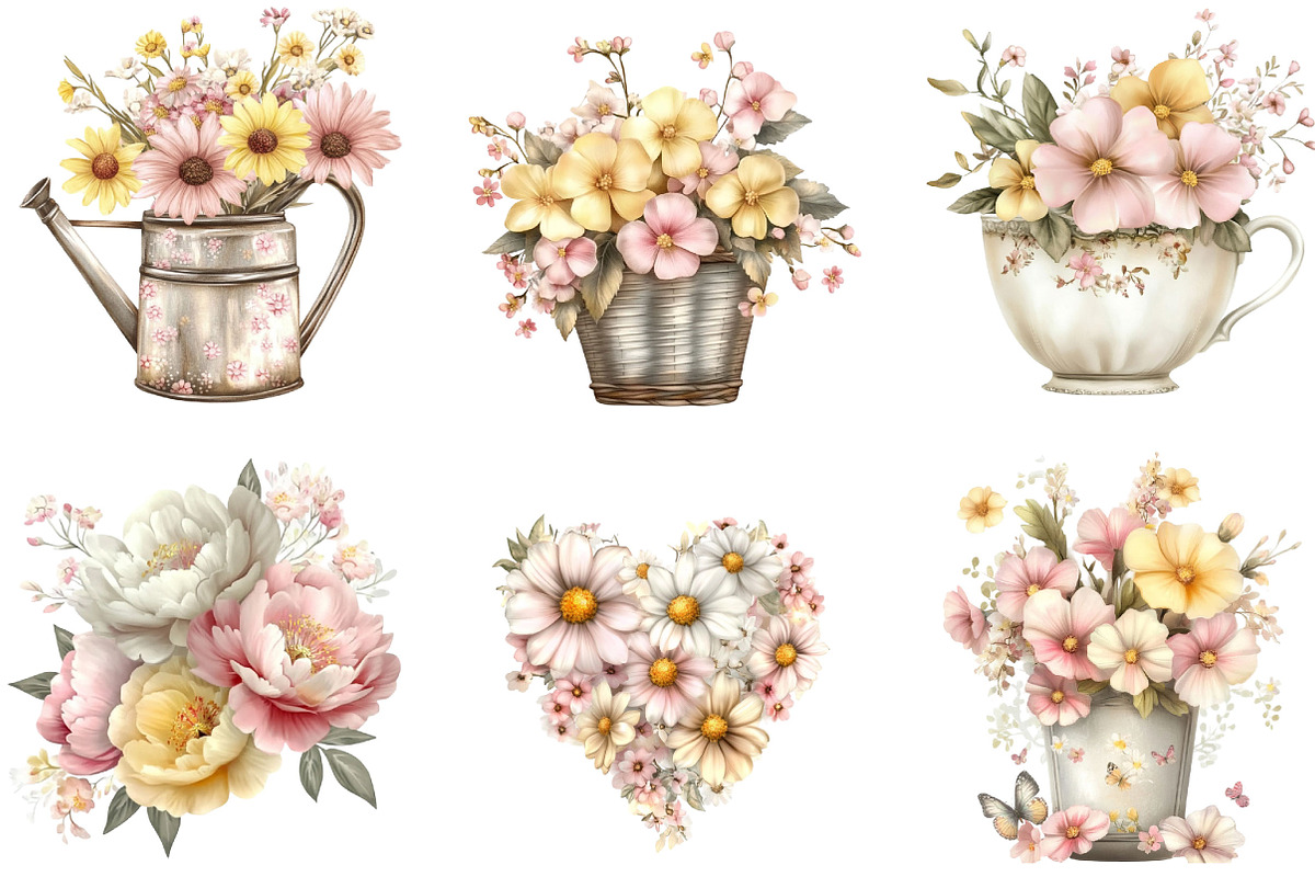 Whimsical Mother's Day Flowers, an Illustration by Designking (Photo 2 of 5)
