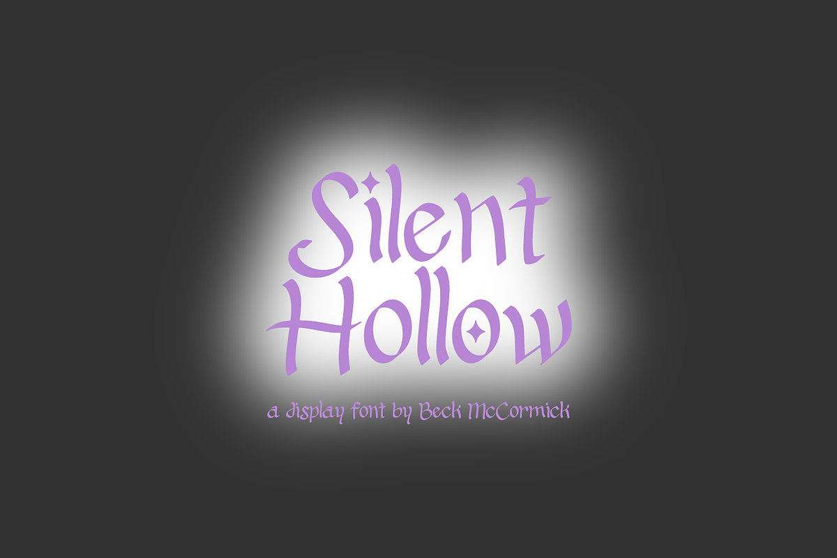 Silent Hollow - A Display Font, a Handwritten Font by Beck McCormick (Photo 1 of 10)