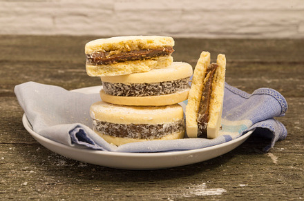 Alfajores traditional argentina sweet cookies, a Food & Drink Photo by DalaiFood
