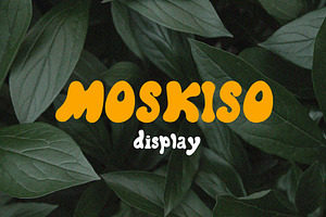 Moskiso - Retro Font