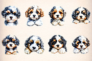 watercolor funny peeking dogs clipar, an Illustration by GatewayDesign (Thumbnail 3 of 9)