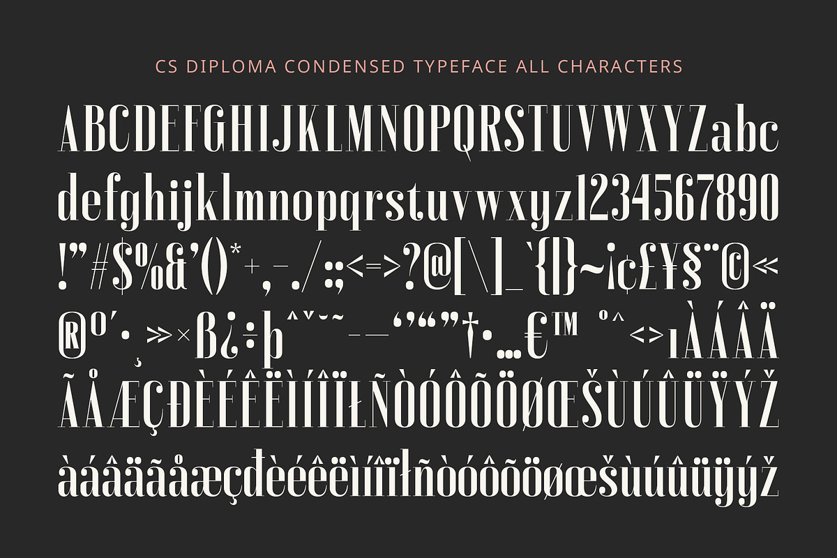 CS Diploma – Condensed Font, a Serif Font by Craft Supply Co. (Photo 8 of 8)