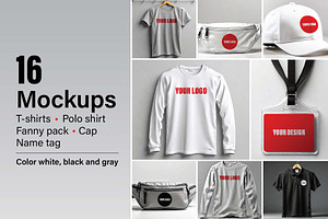 16 Apparel and Accessories Mockups