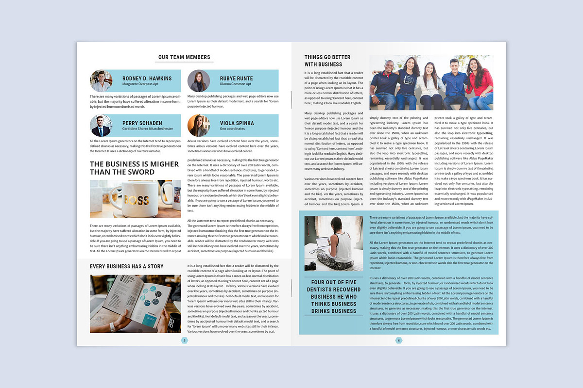Newsletter, a Brochure Template by ROJI CREATOR (Photo 4 of 7)