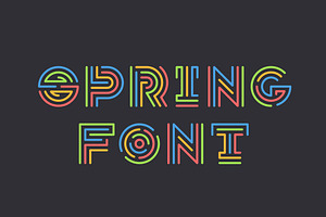 Bright color alphabet